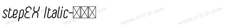 stepEX Italic字体转换